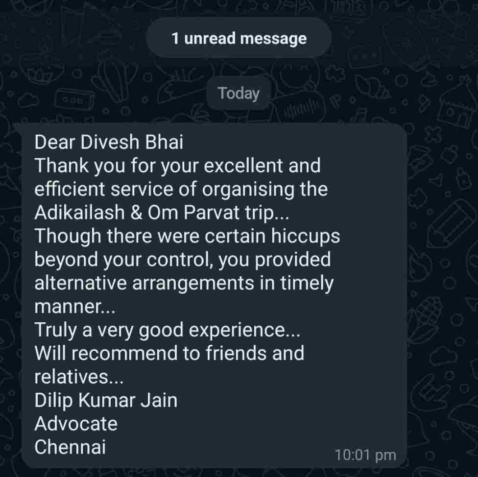 Nagarjuna Travels Customer Testimonial 12